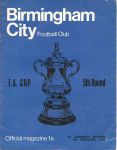 Match programme