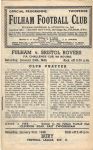 Match programme