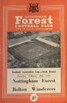 Match programme