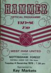 Match programme