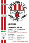 Match programme