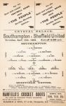 Match programme