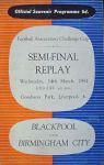 Match programme
