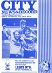 Match programme