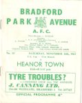 Match programme