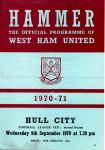 Match programme