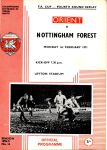 Match programme